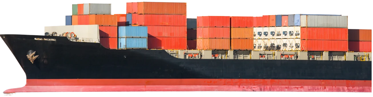 Container ship, two incidents located